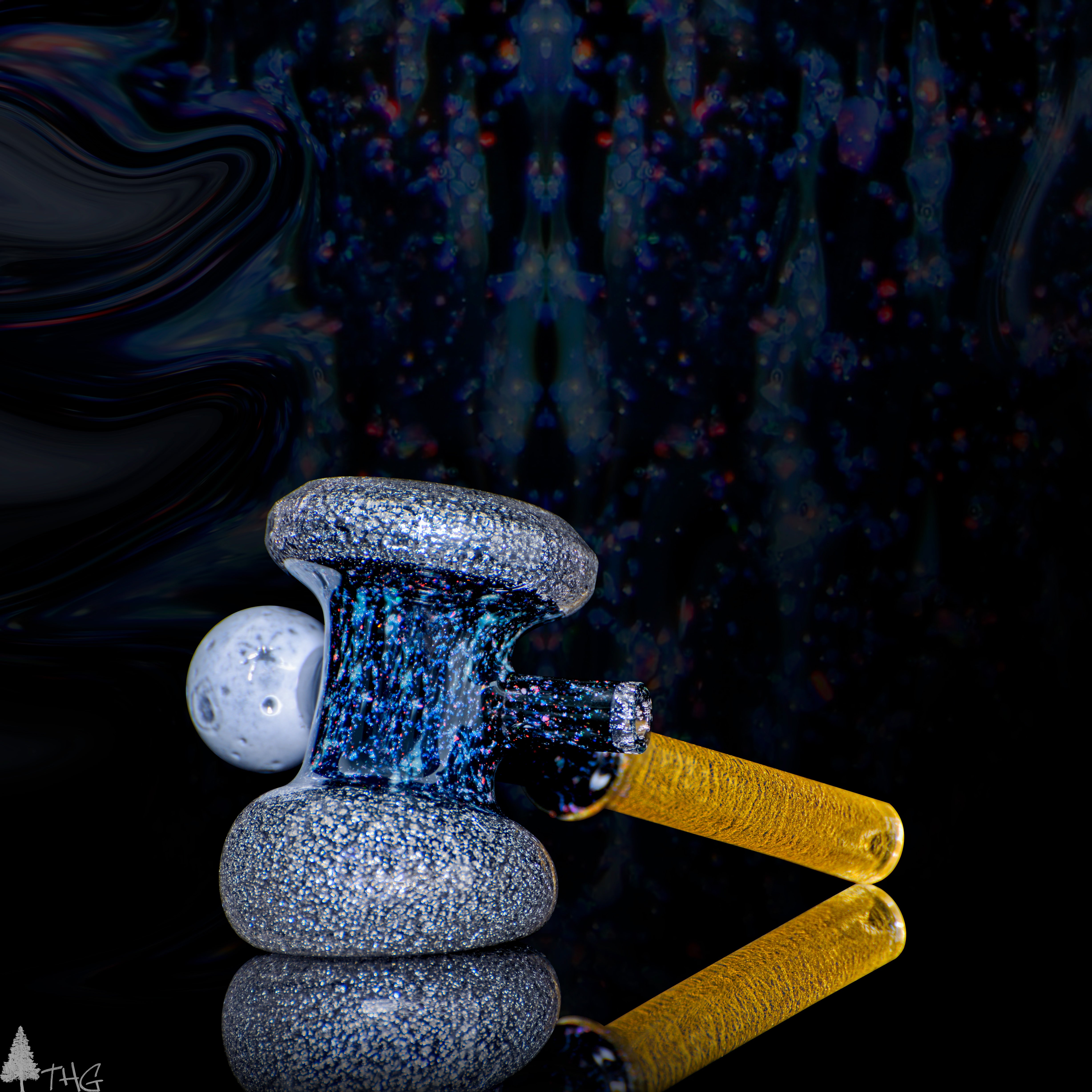 Sagan glass X Melitzart glasss pipe